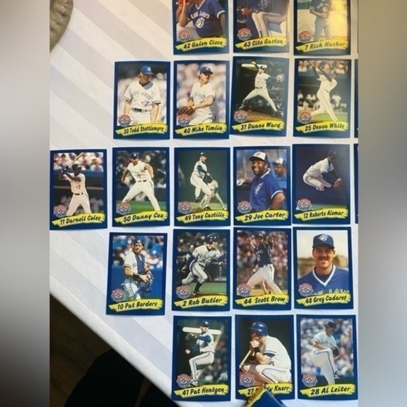 TORONTO BLUE JAYS 1992/1993 WORLD SERIES CHAMPIONSHIP COLLECTORS TRADING CARDS - Picture 2 of 7